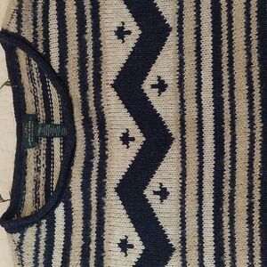 Ralph Lauren Jeans Gender Neutral  Alpine Pullover Sweater Multistripe Size L